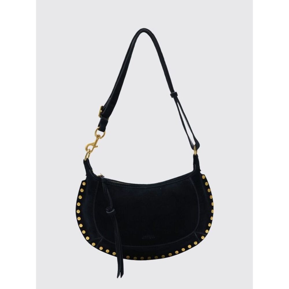Isabel Marant Women Isabel Marant Oskan Moon Suede Crossbody Bag With Studs
